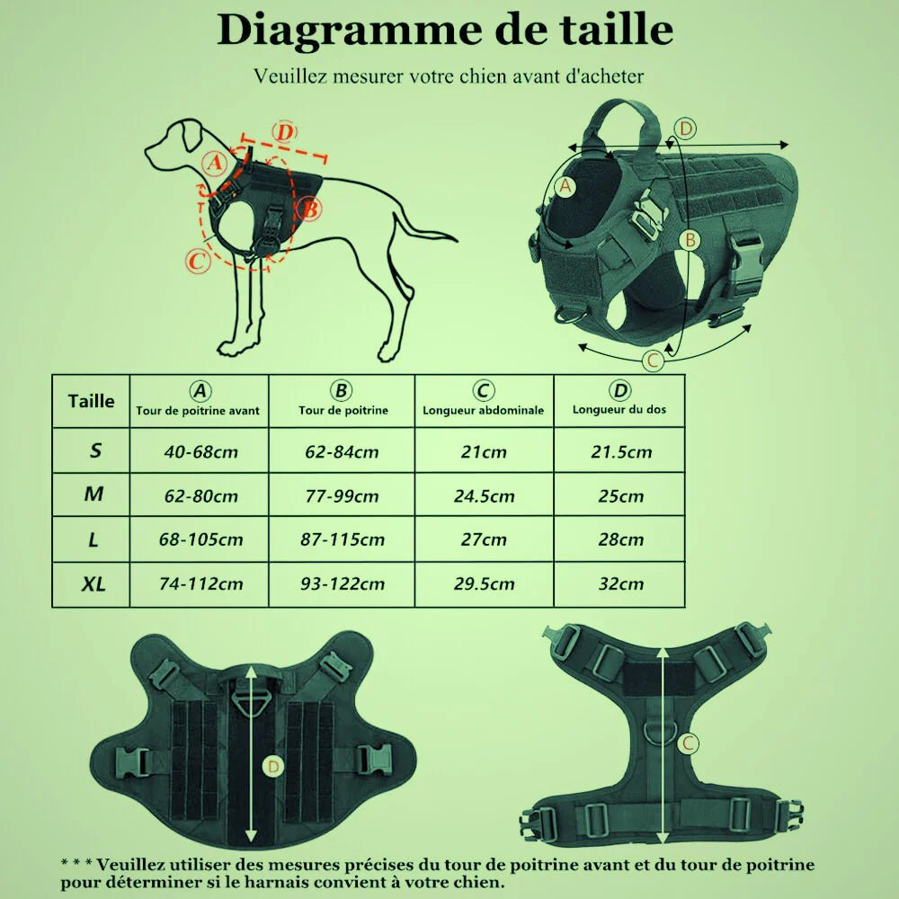 Harnais Conforto™ pour Chien : Ajustement et Adaptabilité Idéale - Monchienzen